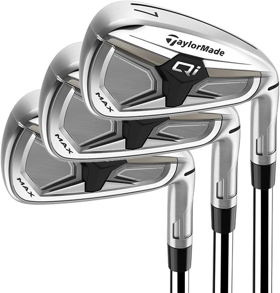Taylormade Golf Qi Max Irons Steel Stiff Mens 4-PW