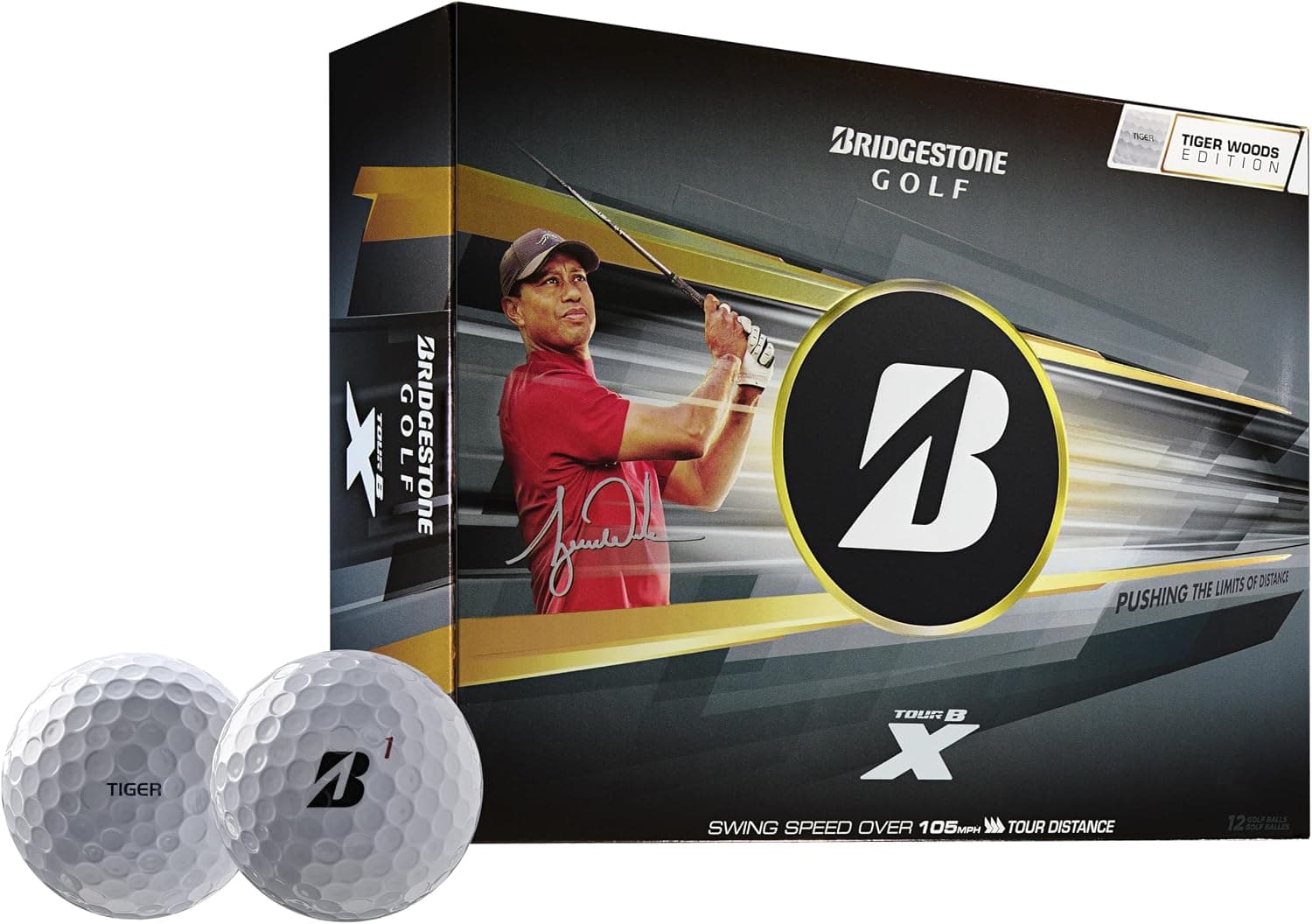 Bridgestone B X Tiger Woods Tour Golf Balls 